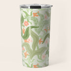 Wavy Plants Pattern Travel Mug Gallery Image 1