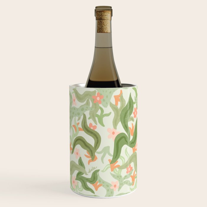 Wavy Plants Pattern Wine Chiller Gallery Image 3