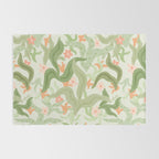 Wavy Plants Pattern Rug Gallery Image 2