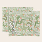 Wavy Plants Pattern Placemat Gallery Image 1