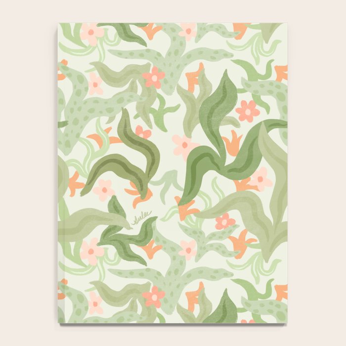 Wavy Plants Pattern Notebook Gallery Image 4