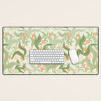 Wavy Plants Pattern Desk Mat Gallery Image 1