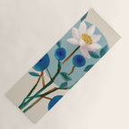 Stylized Lotus Flower Art Yoga Mat Gallery Image 1