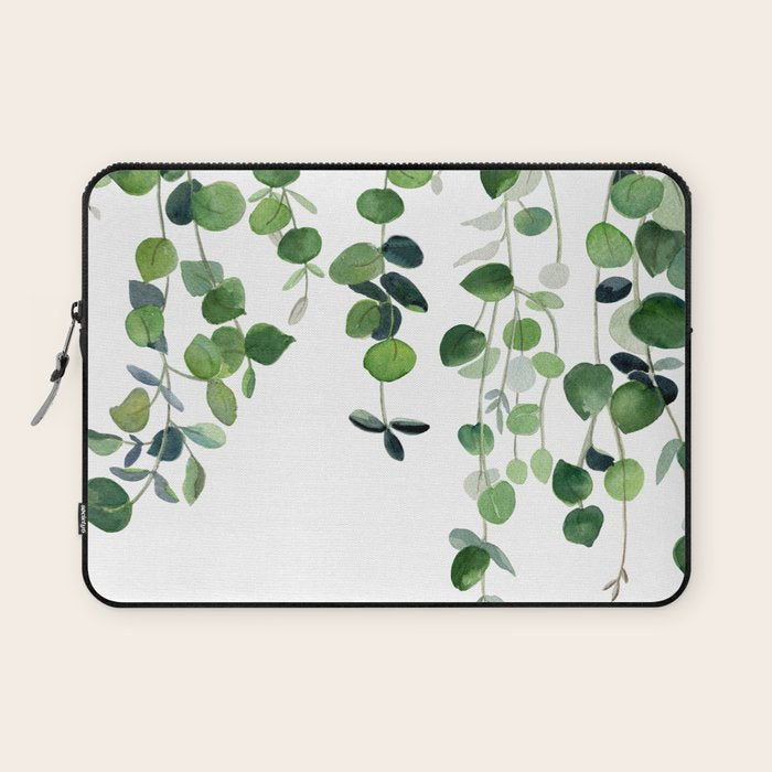 Eucalyptus Watercolor 2  Laptop Sleeve Gallery Image 1