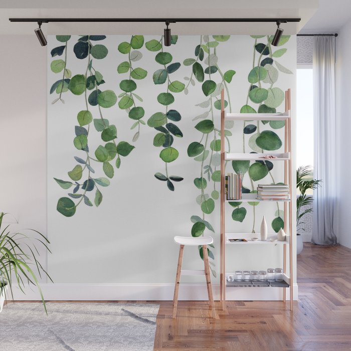 Eucalyptus Watercolor 2  Wall Mural Gallery Image 1