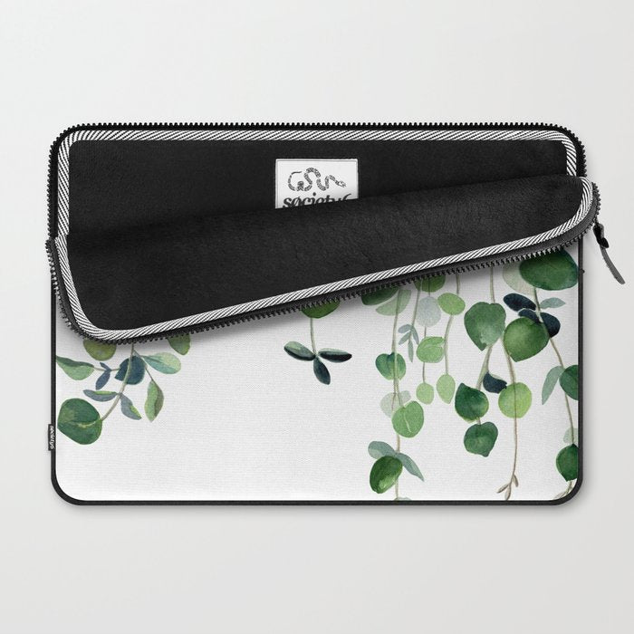 Eucalyptus Watercolor 2  Laptop Sleeve Gallery Image 2