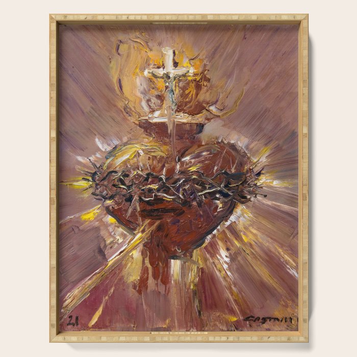 Cor Jesu Sacratissimum XI Serving Tray Gallery Image 1