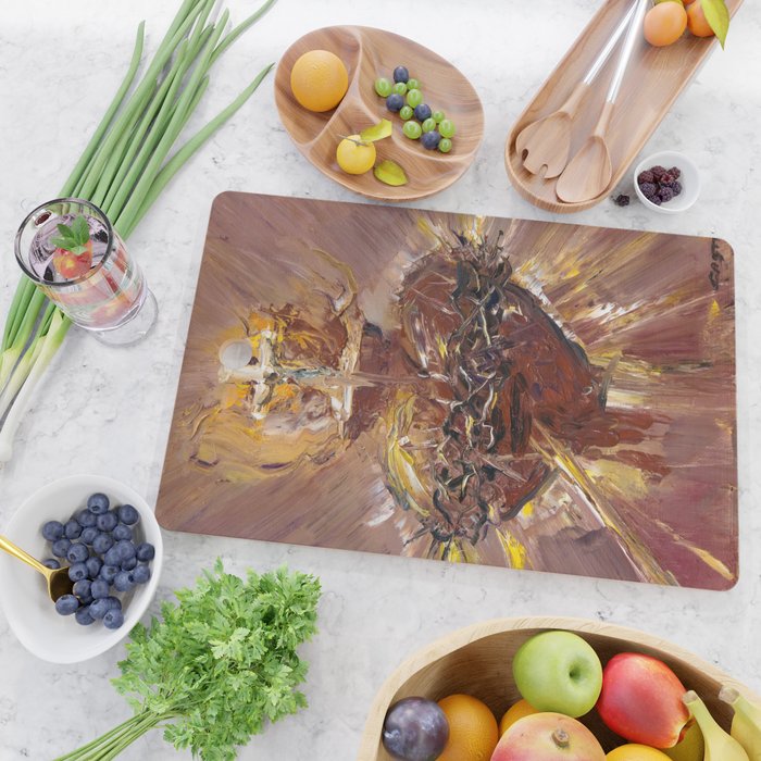 Cor Jesu Sacratissimum XI Cutting Board Gallery Image 2