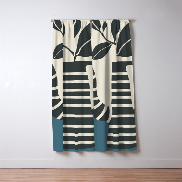 Teapot Garden 1 Window Curtain Gallery Image 3