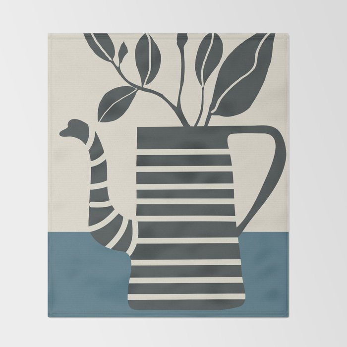 Teapot Garden 1 Throw Blanket Gallery Image 2