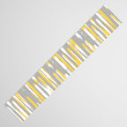 Colorful Stripes, Abstract Art, Yellow and Gray Table Runner Gallery Image 3