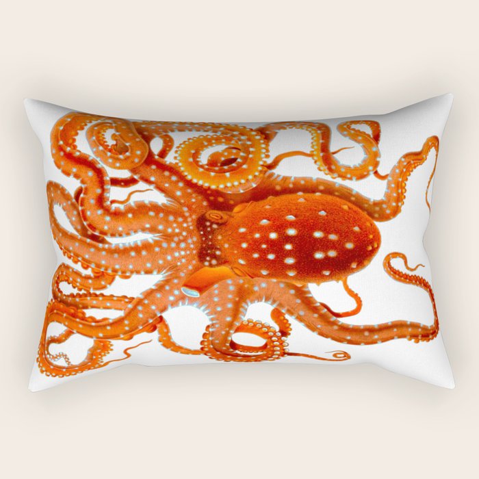 Vintage Octopus Rectangular Pillow Gallery Image 2