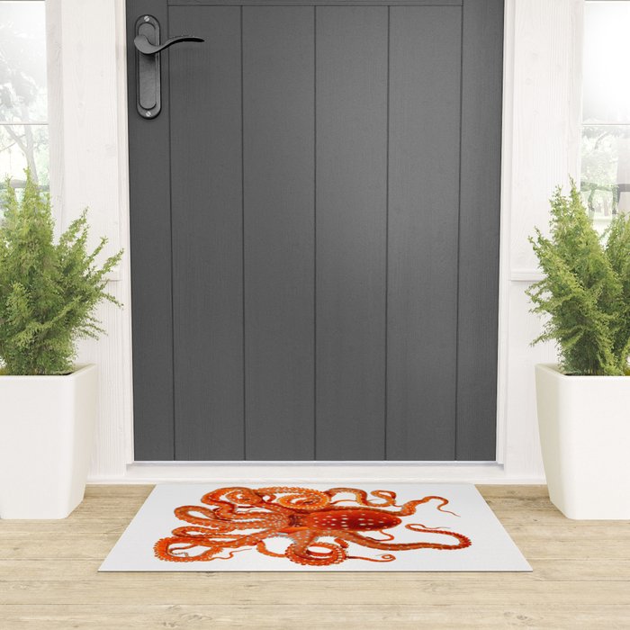 Vintage Octopus Welcome Mat Gallery Image 3