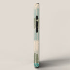 Forchetti Pattern Vintage Olive Green, Teal, Celadon Blue, and Cream iPhone Case Gallery Image 2