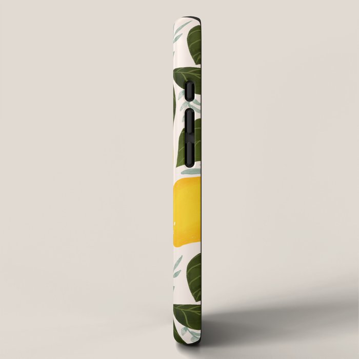 Mediterranean Summer Lemons Pattern iPhone Case Gallery Image 2