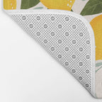 Mediterranean Summer Lemons Pattern Bath Mat Gallery Image 2