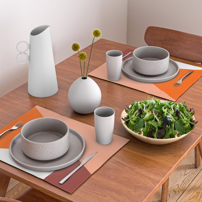 Geometrical retro  Placemat Gallery Image 2
