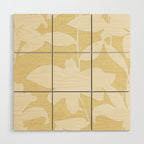 Minimalistic Beige Cut-Out Flowers Wood Wall Art Gallery Image 1