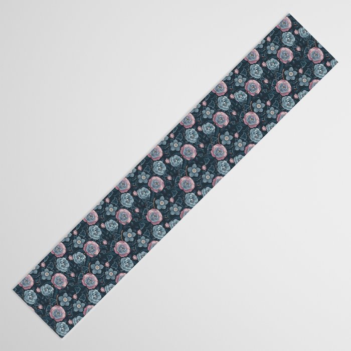 Dark Floral Elegance Table Runner Gallery Image 3