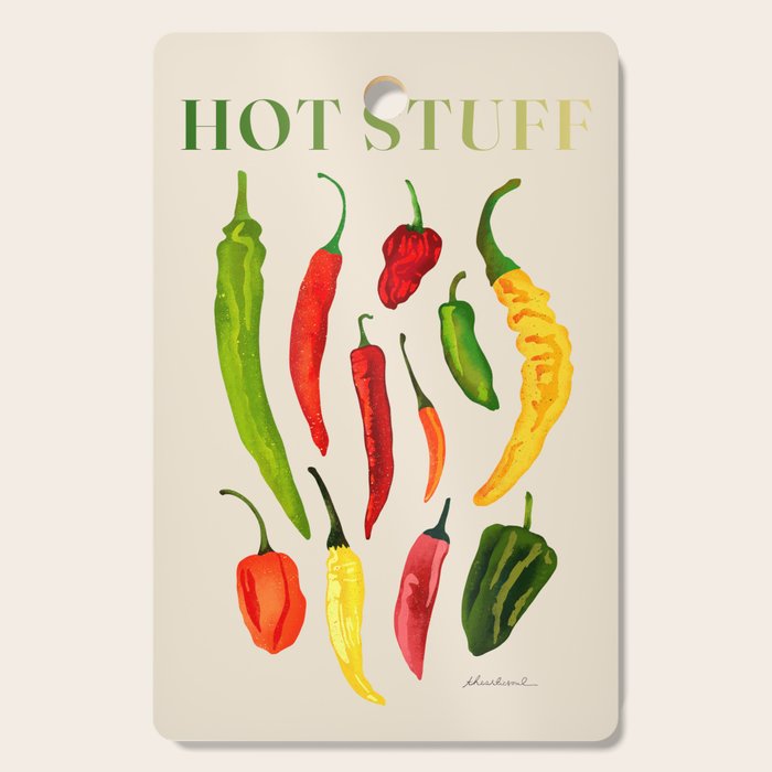 Hot Stuff Peppers Cutting Board Gallery Image 1