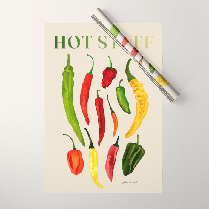 Hot Stuff Peppers Wrapping Paper Gallery Image 1