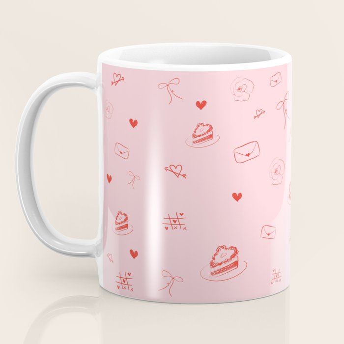 Pink Valentine Coffee Mug Gallery Image 3