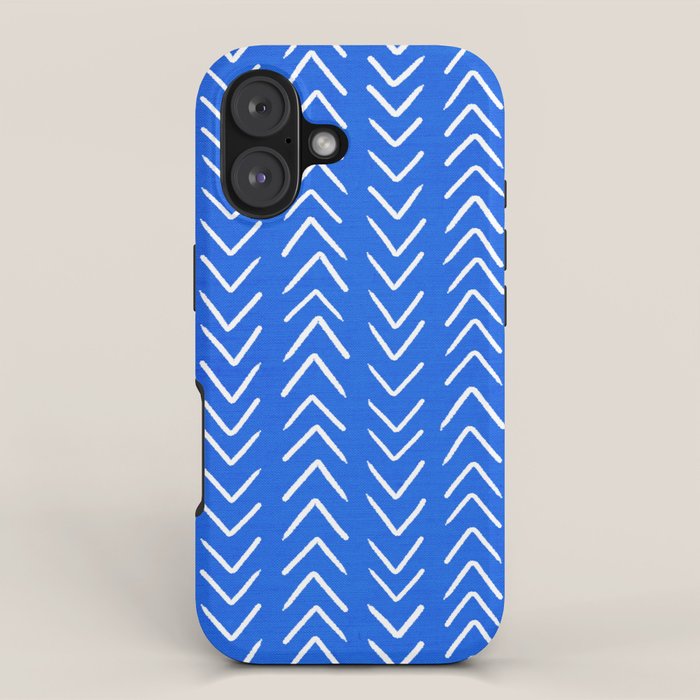 Mudcloth 01: Navy Blue Edition iPhone Case Gallery Image 1