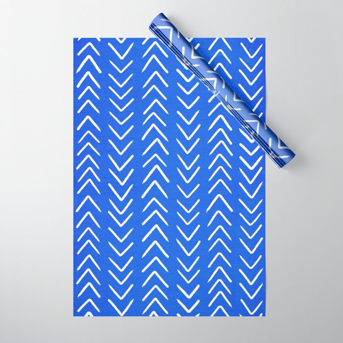 Mudcloth 01: Navy Blue Edition Wrapping Paper Gallery Image 1