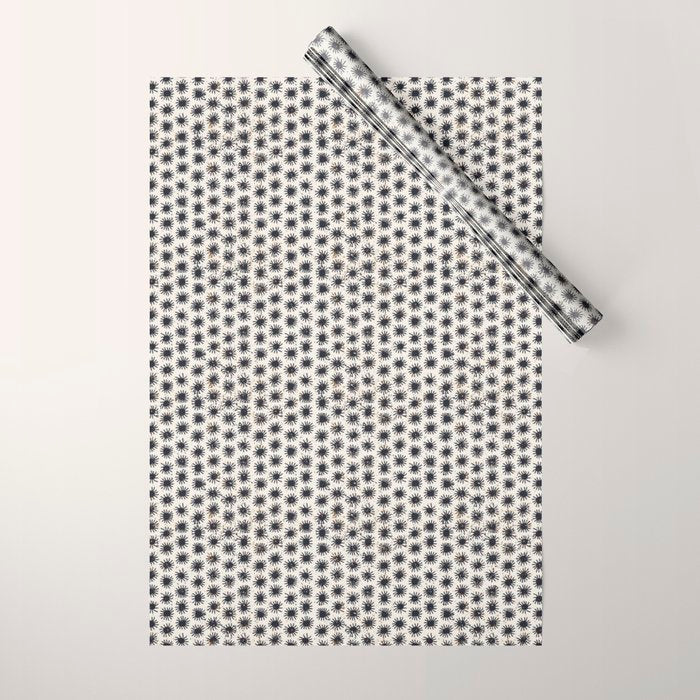 Happy nordic blue sun Wrapping Paper Gallery Image 1