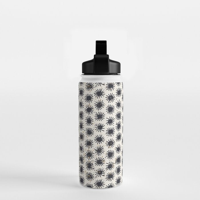 Happy nordic blue sun Water Bottle Gallery Image 2