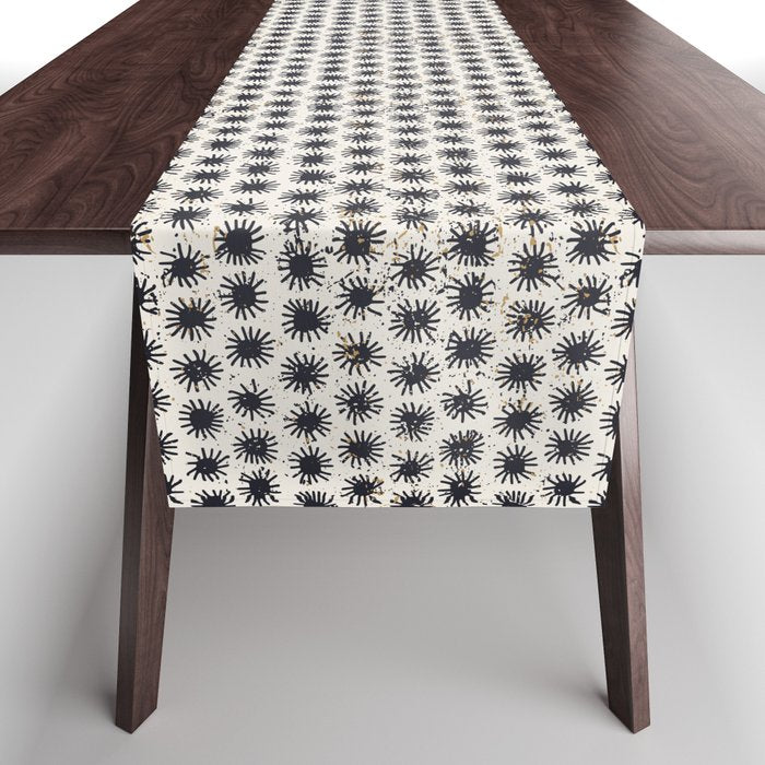 Happy nordic blue sun Table Runner Gallery Image 1