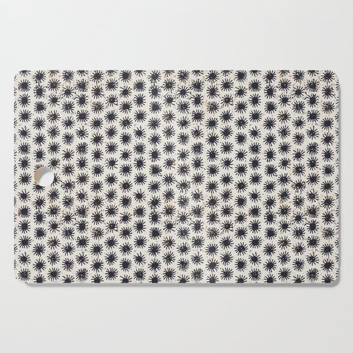 Happy nordic blue sun Cutting Board Gallery Image 1
