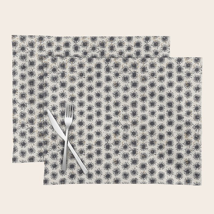 Happy nordic blue sun Placemat Gallery Image 1