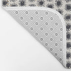 Happy nordic blue sun Bath Mat Gallery Image 2