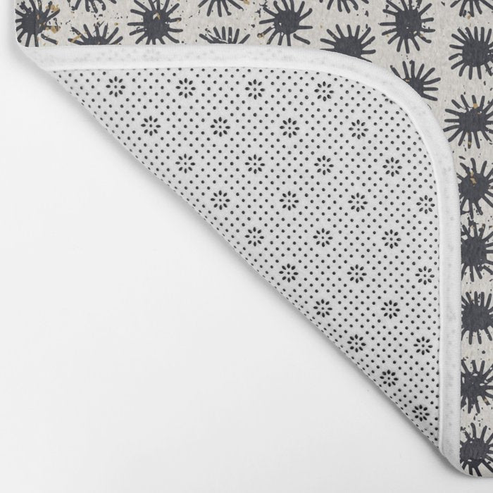 Happy nordic blue sun Bath Mat Gallery Image 2
