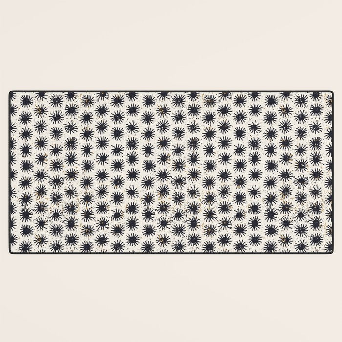 Happy nordic blue sun Desk Mat Gallery Image 3