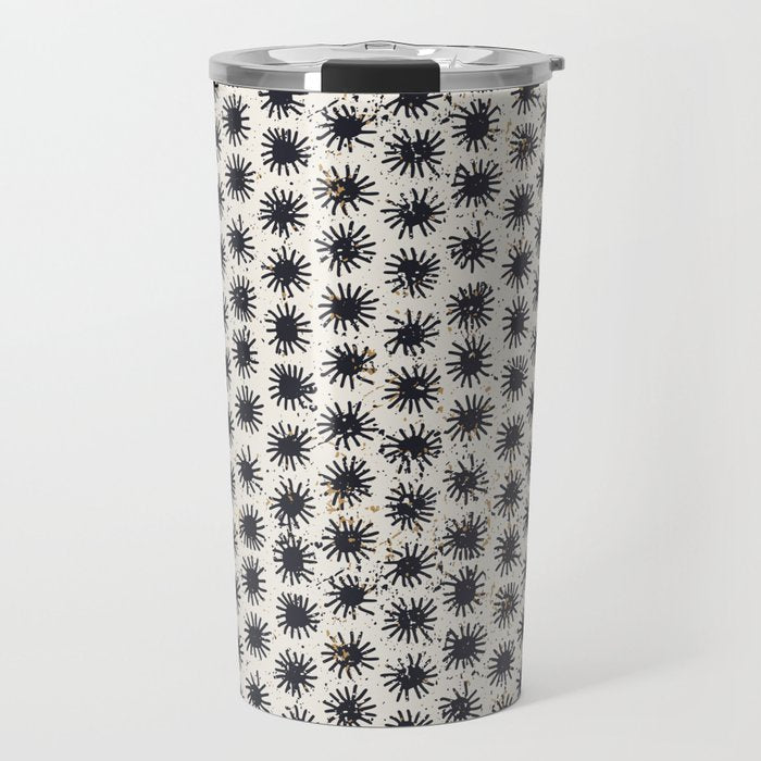 Happy nordic blue sun Travel Mug Gallery Image 1