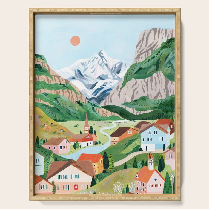 Grindelwald Switzerland Serving Tray Gallery Image 1