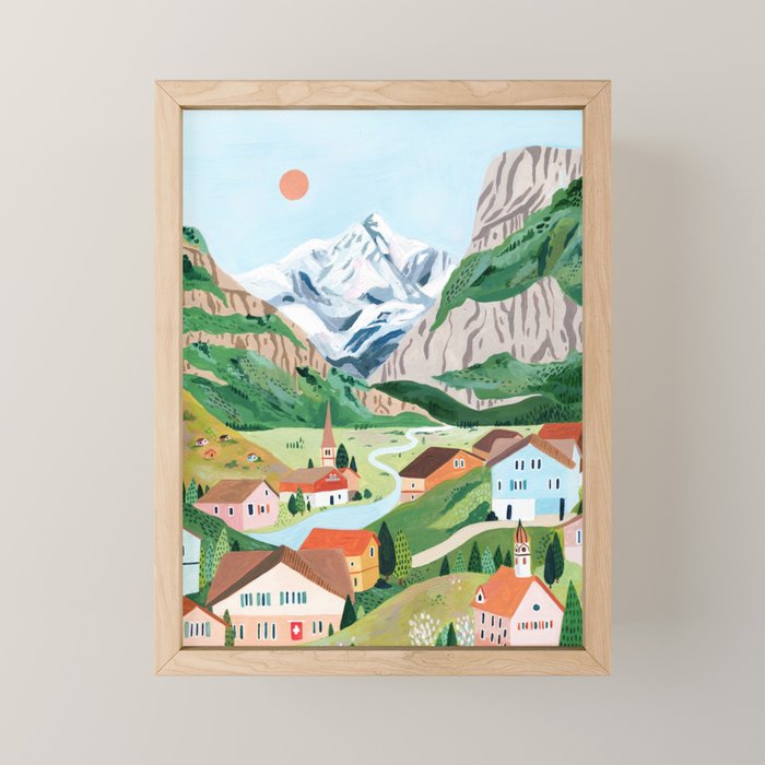Grindelwald Switzerland Mini Art Print Gallery Image 1