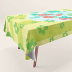 Sweet Strawberry Plant Friends in Lime & Pink Tablecloth Gallery Image 1