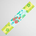 Sweet Strawberry Plant Friends in Lime & Pink Table Runner Gallery Image 3