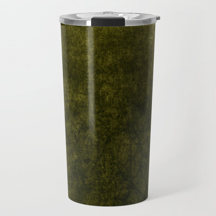 olive green velvet Travel Mug Gallery Image 1