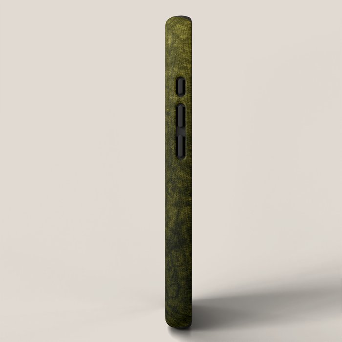 olive green velvet iPhone Case Gallery Image 2
