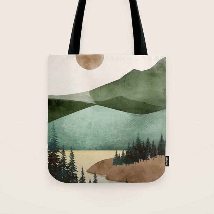 Abstract Art Landscape 16 Tote Bag Gallery Image 1