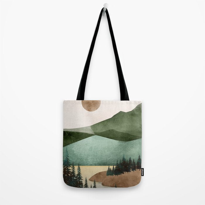 Abstract Art Landscape 16 Tote Bag Gallery Image 2