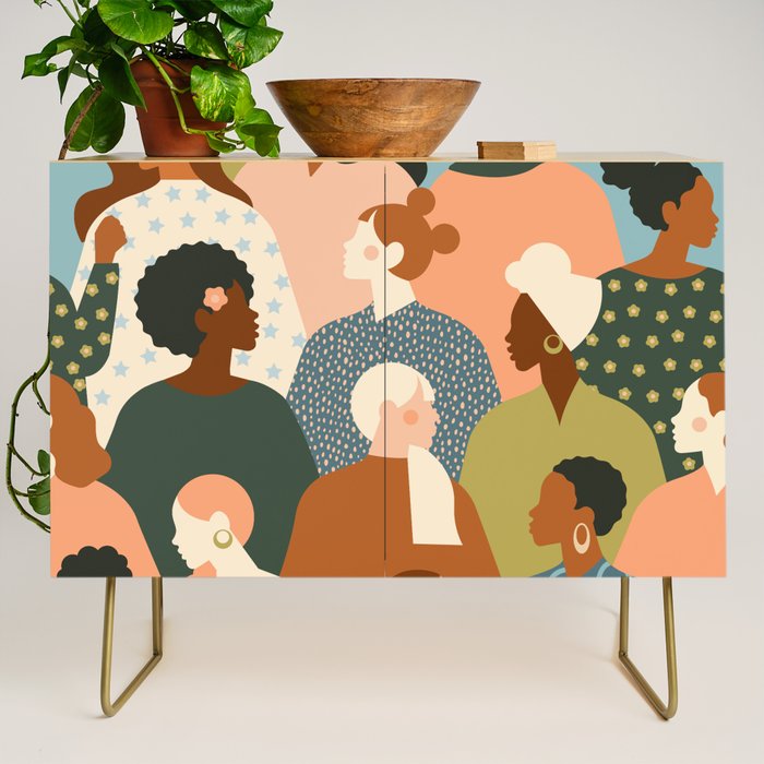 Women empowerment movement Credenza Gallery Image 1