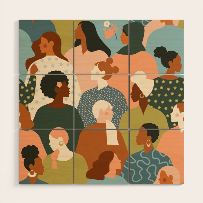 Women empowerment movement Wood Wall Art Gallery Image 1
