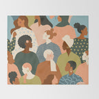 Women empowerment movement Throw Blanket Gallery Image 2