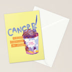 Emo Cancer in Calming Yellow | Zodiac Series Stationery Card Gallery Image 2