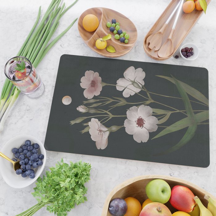 Garden Flowers 6 Cutting Board Gallery Image 2